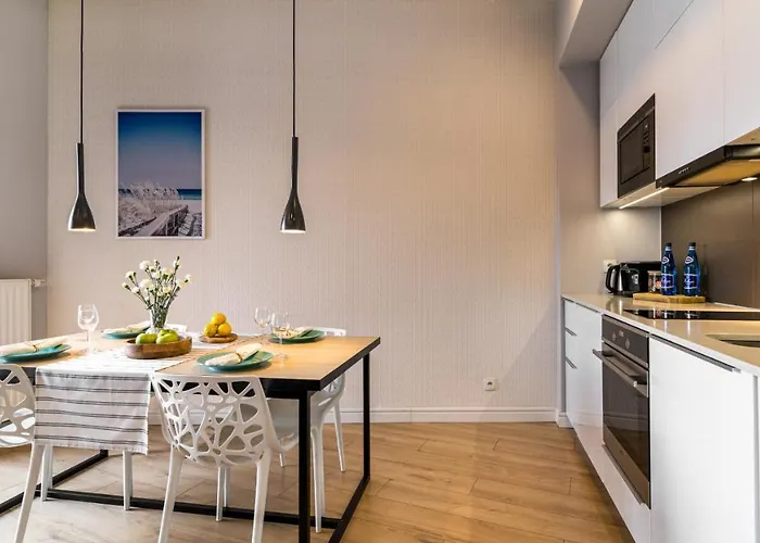 아파트 Hvile 119 - Prywatne Miejsce Parkingowe 그단스크